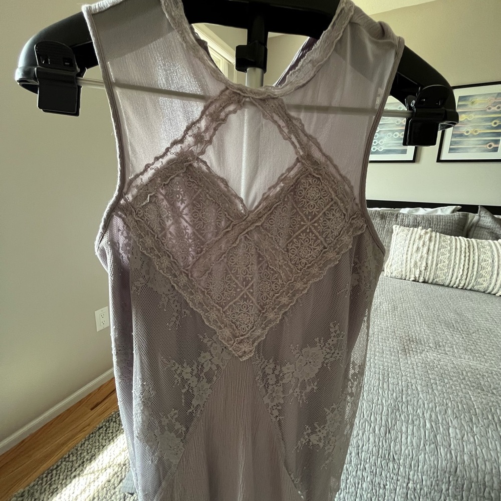 Maurice’s lavender lace blouse